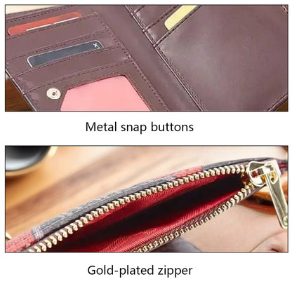 Luxury PU Leather Women’s Wallet with Artistic Print
