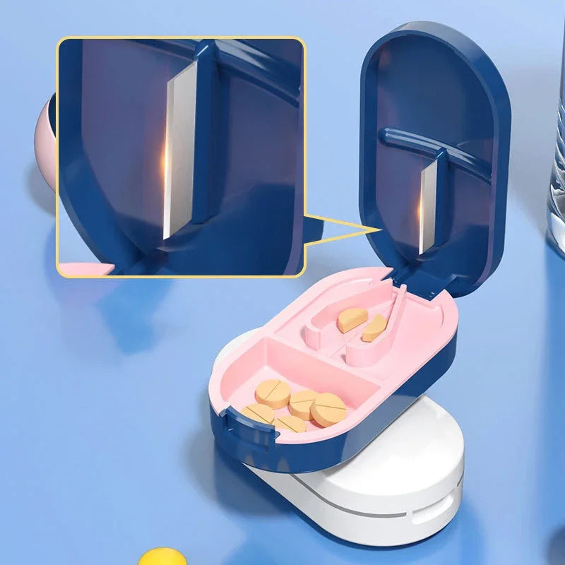 Portable Pill Cutter & Storage Case