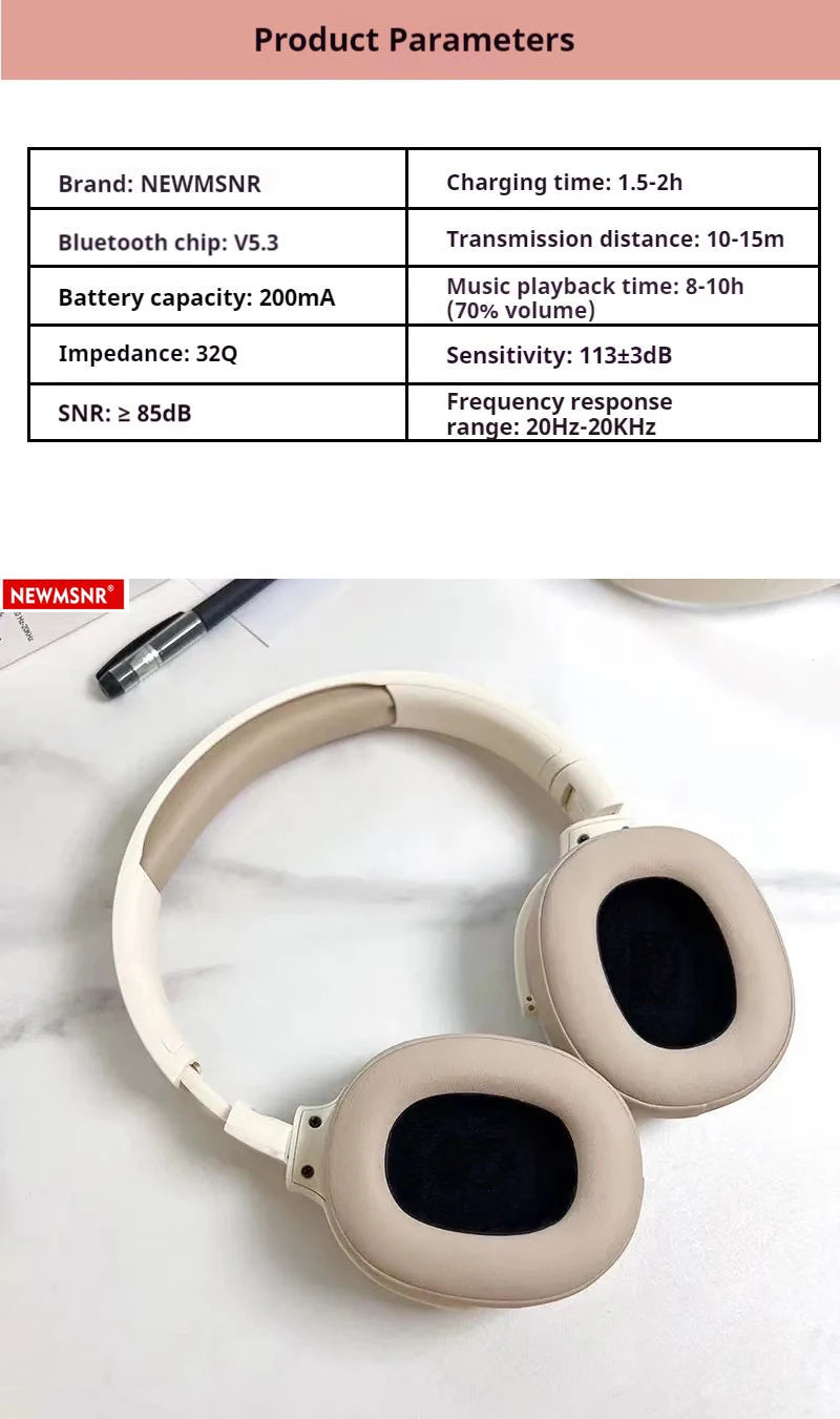 Wireless Bluetooth Over-Ear Headphones