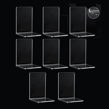 Clear Acrylic Bookends Set