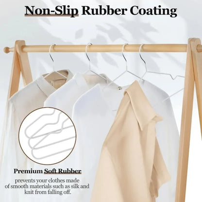 Non-Slip Metal Clothes Hangers for Suits, Jackets & Shirts