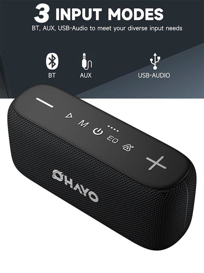 60W Wireless Speaker with RGB Lights & Waterproof Design