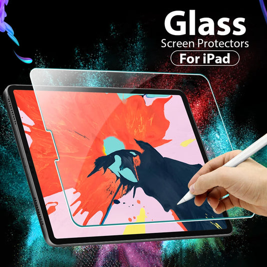 Tempered Glass Screen Protector for iPad Pro, Air, Mini & Standard iPad