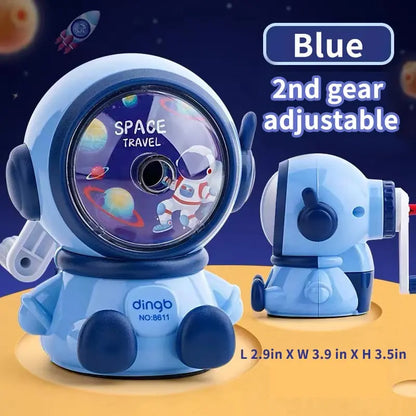 Astronaut Hand Crank Pencil Sharpener