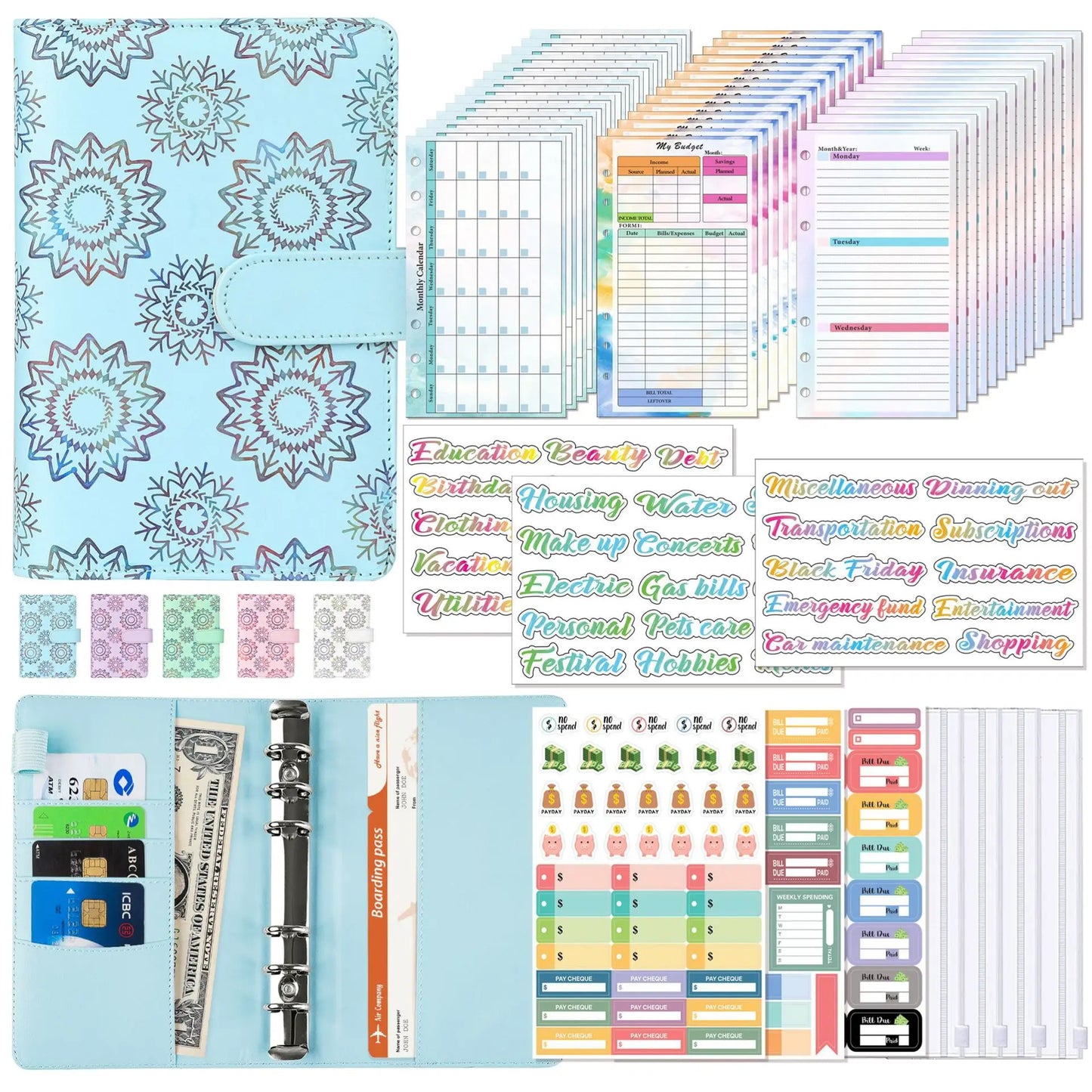 A6 Budget Planner Binder Set