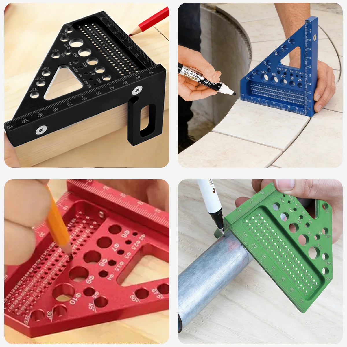ABS Multifunctional Woodworking Angle Ruler