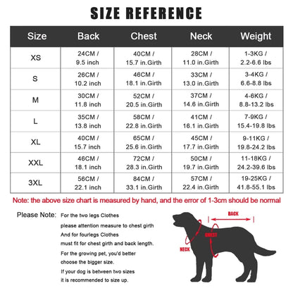 Large Reflective Dog Winter Jacket