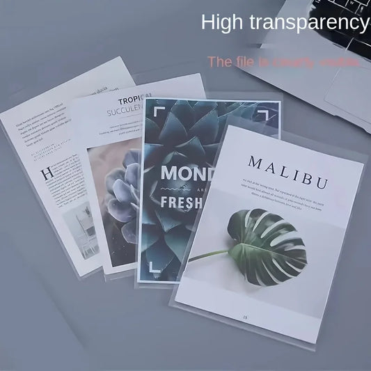 A4 Transparent L-Type Document Folders