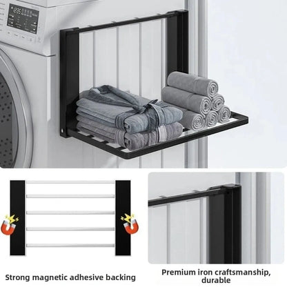 Magnetic Folding Washing Machine Side Shelf