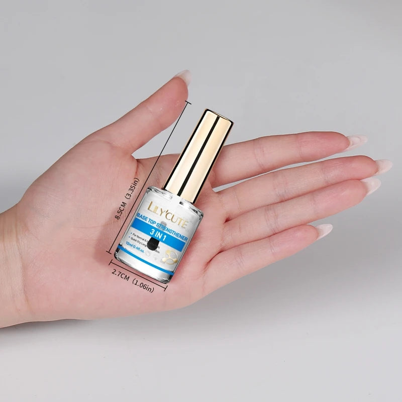 Milky White Pink Nail Strengthener – Base & Top Coat Varnish 12ml