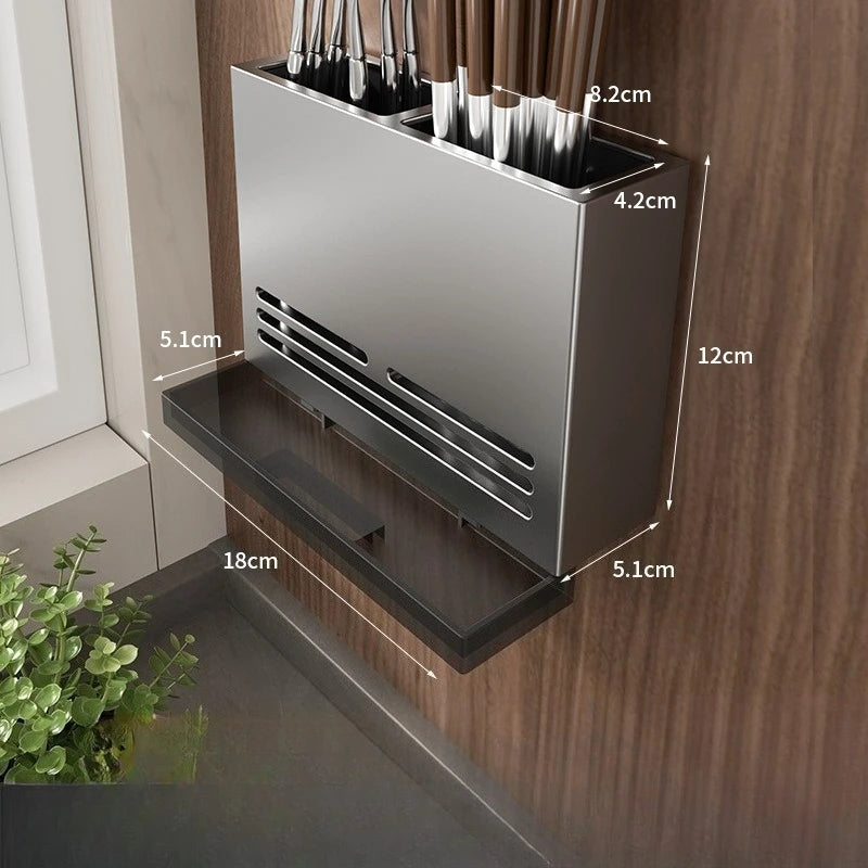 Wall-Mounted Kitchen Storage Rack