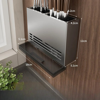 Wall-Mounted Kitchen Storage Rack