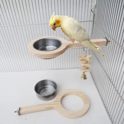 Parrot Perch Feeder Stand