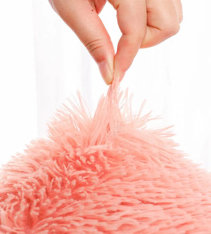 Calming Plush Donut Pet Bed