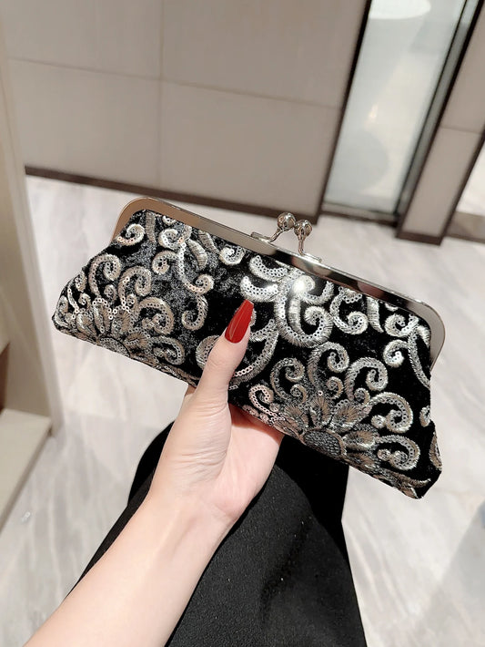 Women's Retro Sequin Evening Bag