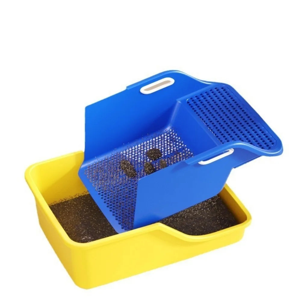 Extra Large Semi-Closed Cat Litter Box