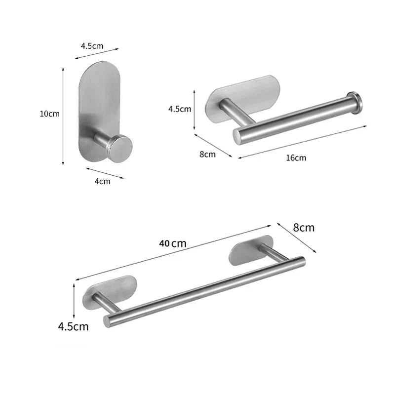 Wall Mount Stainless Steel Towel Bar