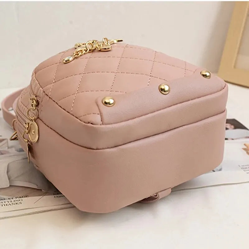 Women’s Compact Mini Backpack with Adjustable Shoulder Straps