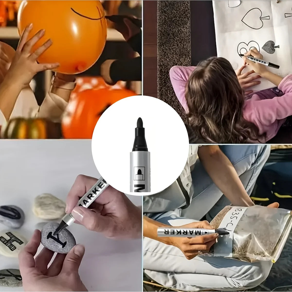 Kingspen Permanent Oil-Based Marker Set
