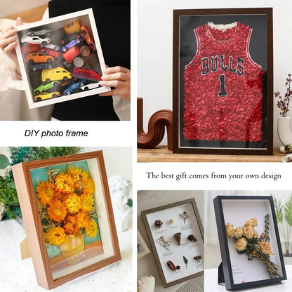 Wooden Shadow Box Display Frame