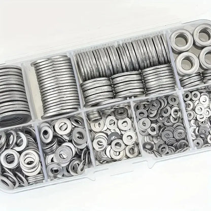 304 Stainless Steel Flat Washer Assortment Kit