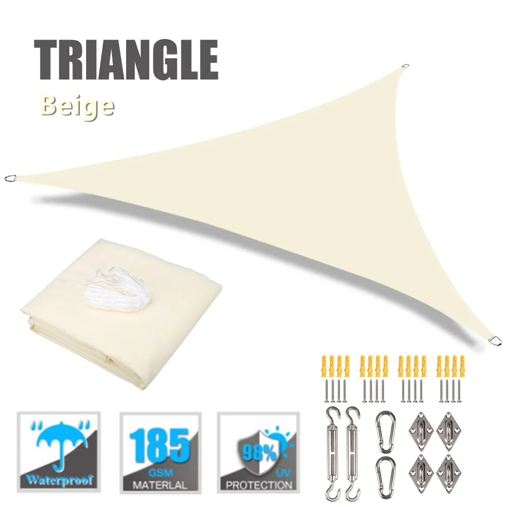 Waterproof Triangle Sun Shade Sail