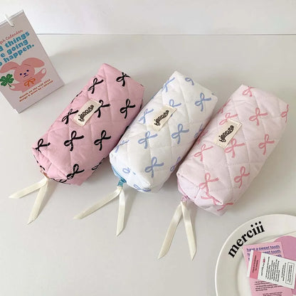 Korean Style Bow Stationery Bag