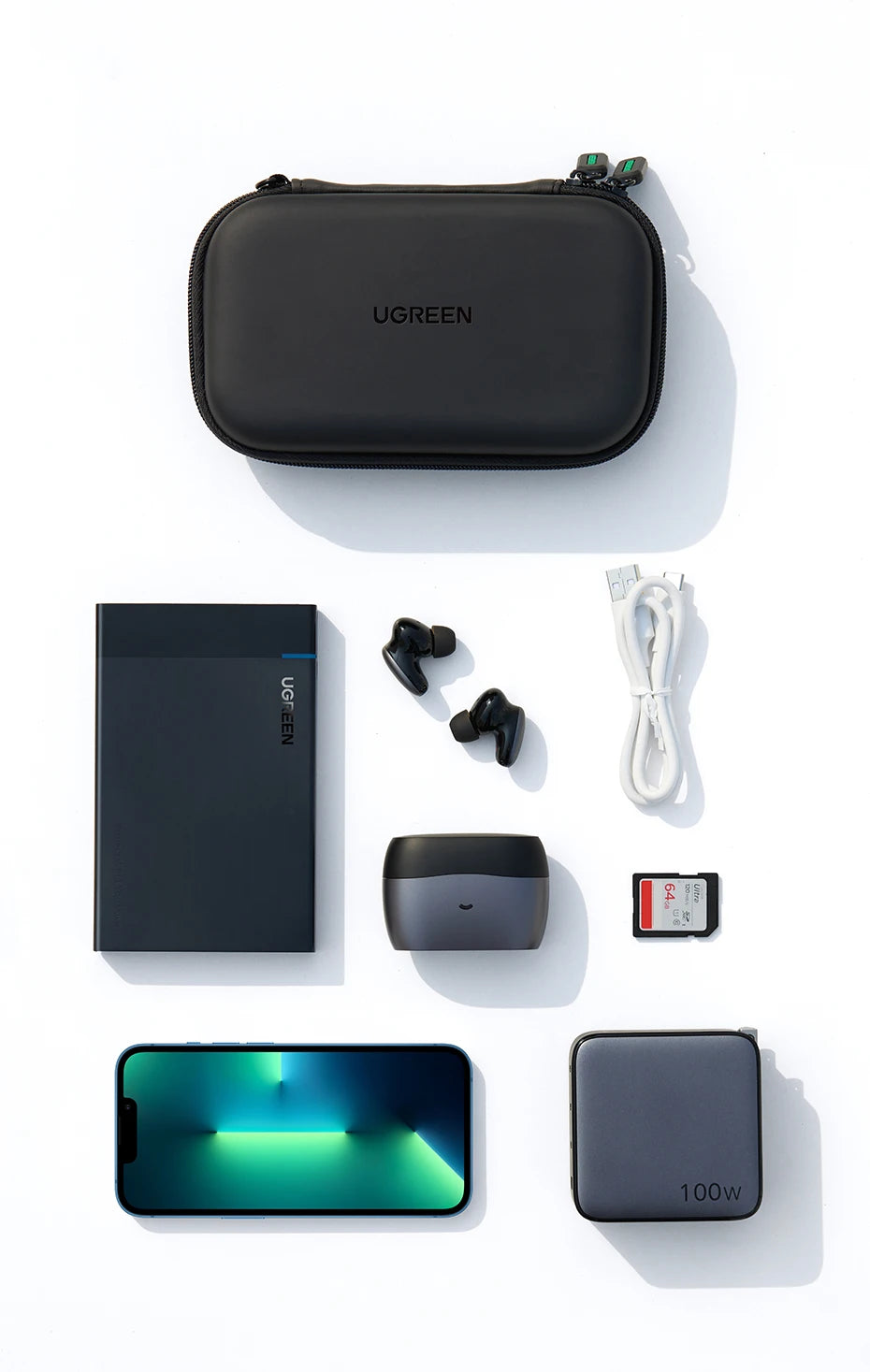 Portable Protective Case for 2.5” HDD, SSD & Accessories