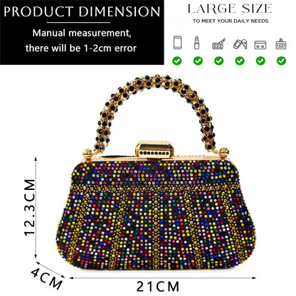 Luxury Rhinestone Evening Clutch Bag