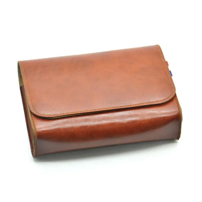 Compact PU Leather Cable & Charger Organizer