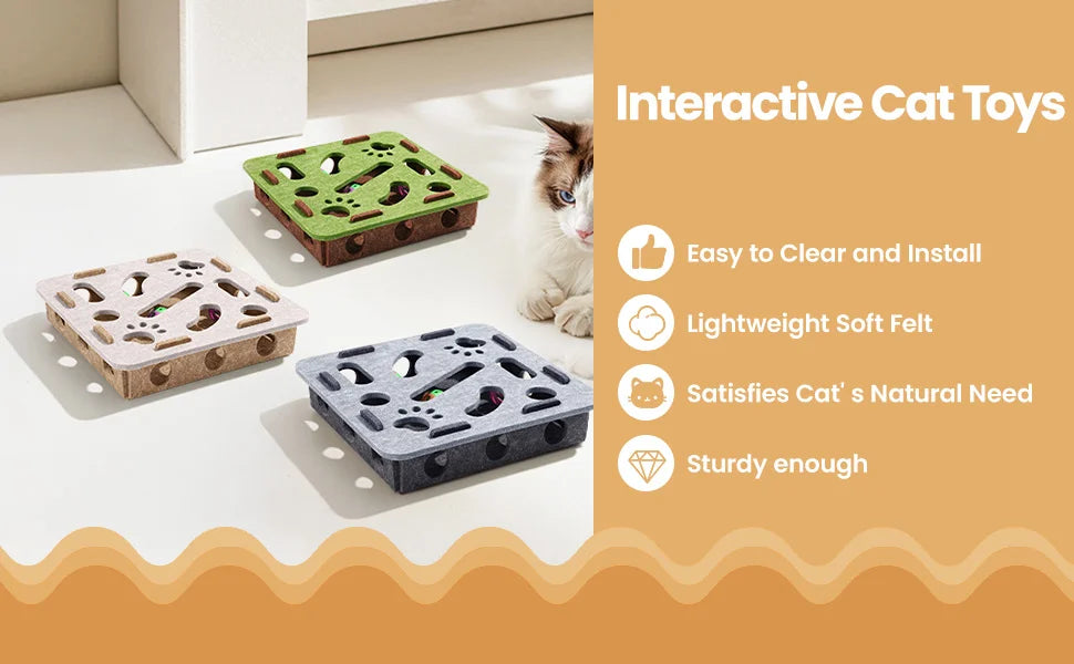 Interactive Cat Puzzle Maze Toy