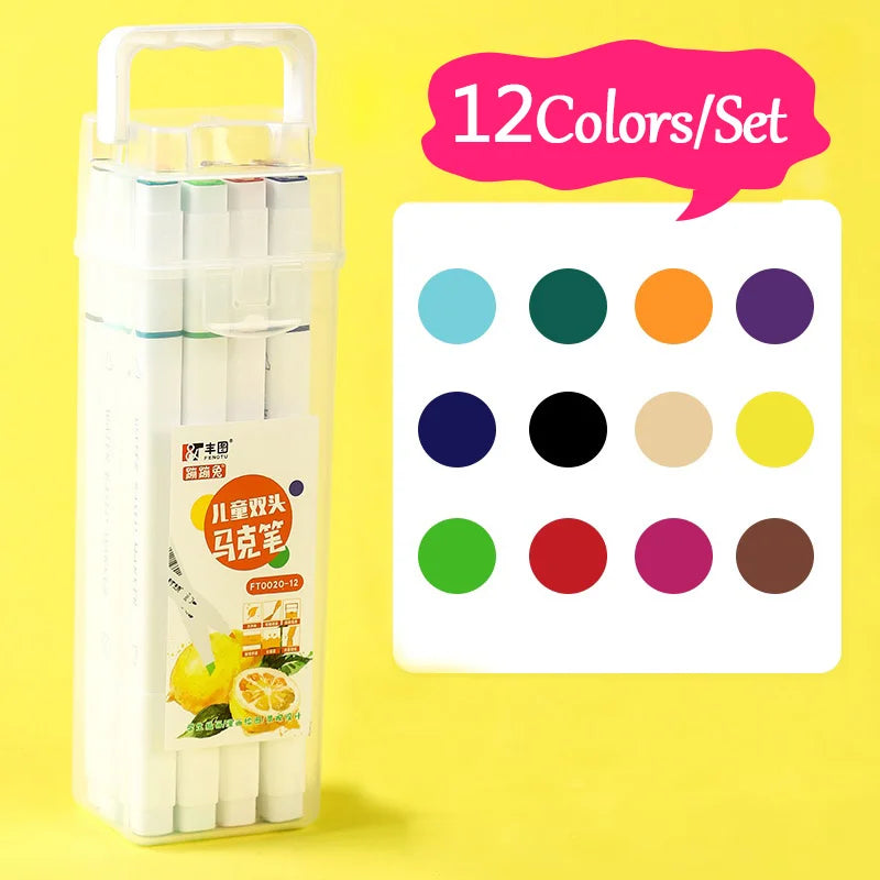 24-80 Colors Art Oily Marker Pen Set