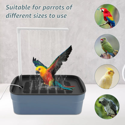 Automatic Bird Bath with Circulating Water Fountain