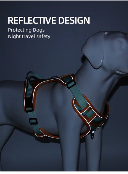 Reflective Adjustable Dog Harness for Medium & Large Dogs