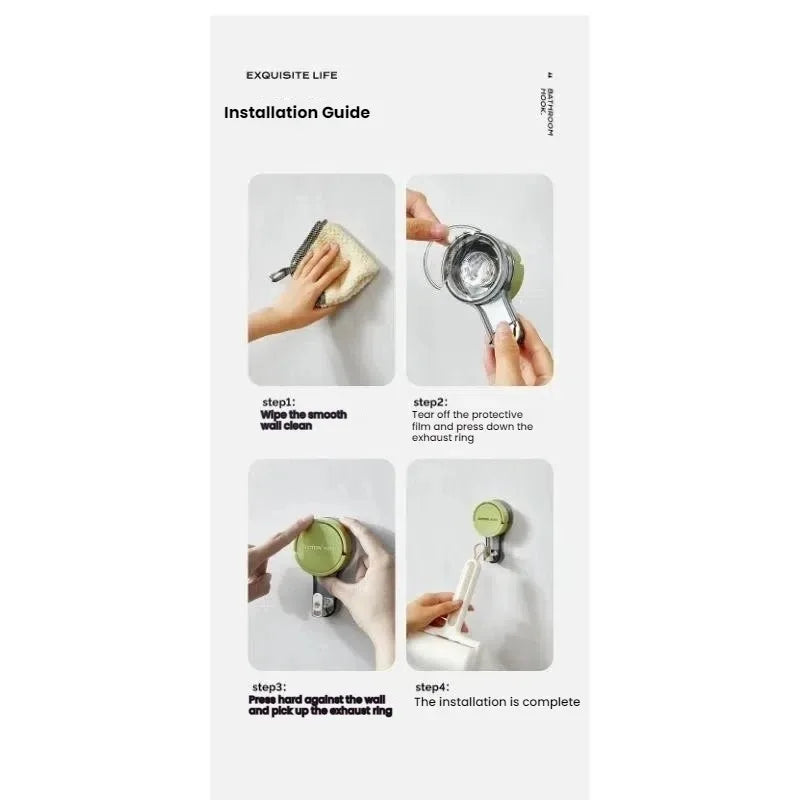Strong Suction Vacuum Hooks