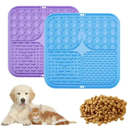 Slow Feeder & Bath Distraction Mat for Dogs
