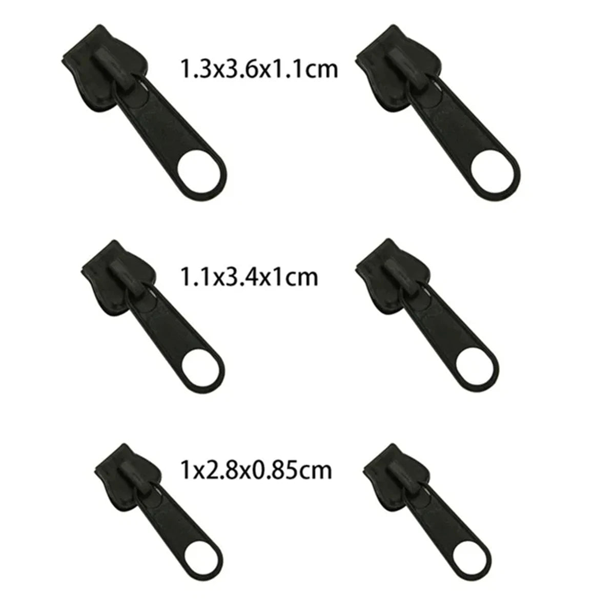 Universal Instant Zipper Repair Kit – 6 Piece Replacement Zip Sliders