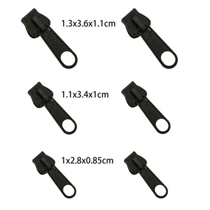 Universal Instant Zipper Repair Kit – 6 Piece Replacement Zip Sliders
