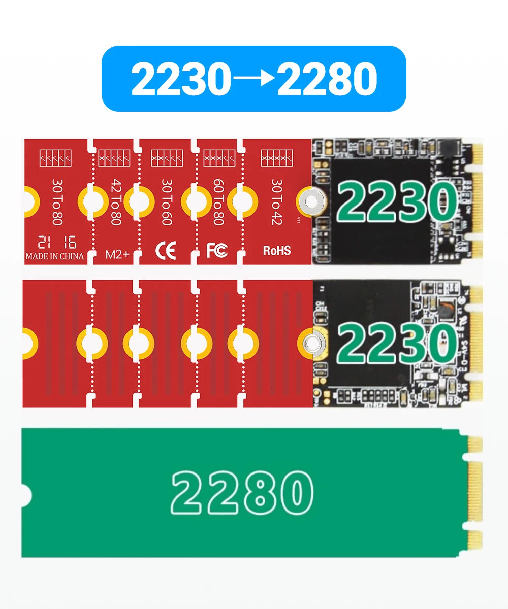 JEYI M.2 NVMe SSD Extension Bracket Adapter