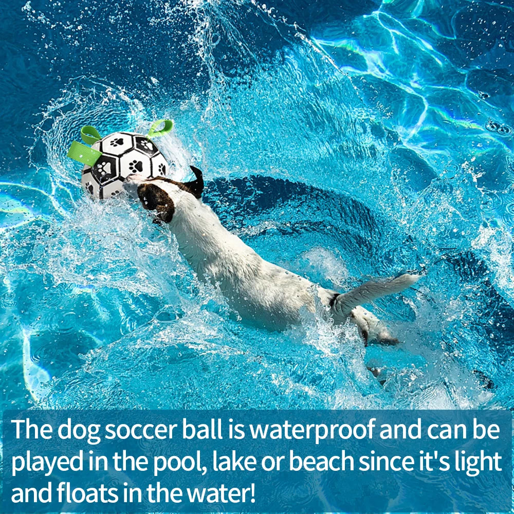 Dog Soccer Ball with Straps