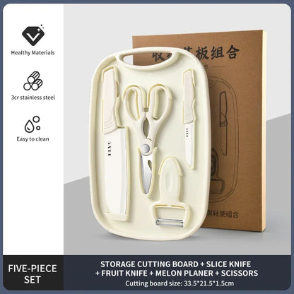 2-in-1 Cutting Board Knife Set