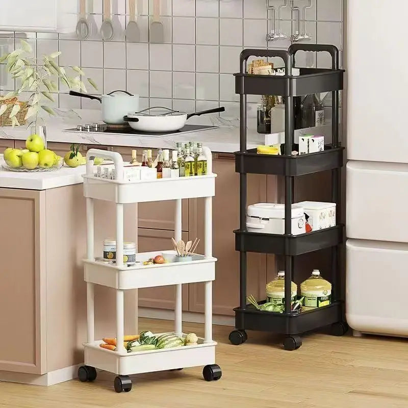 5-Tier Rolling Storage Trolley Rack