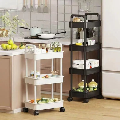 5-Tier Rolling Storage Trolley Rack