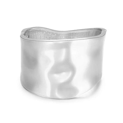 Punk Asymmetric Wide Bangle Bracelet