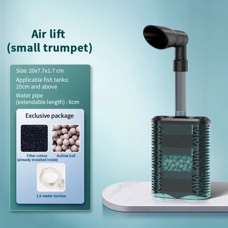 USB Aquarium Internal Filter with Bio Sponge & Water Filtration