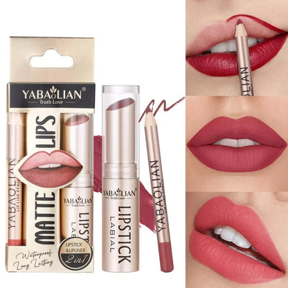Matte Lipstick & Lip Liner Set
