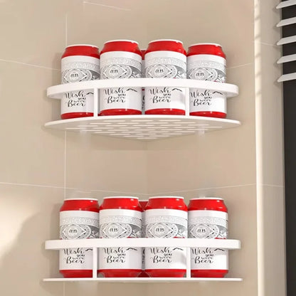 Wall-Mounted Corner Storage Shelf Set