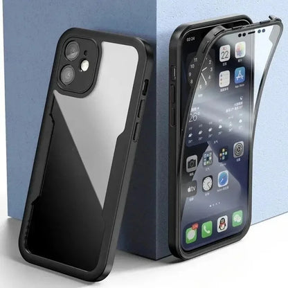 Full Coverage Anti-Scratch Bumper Case for iPhone 12–17 Series