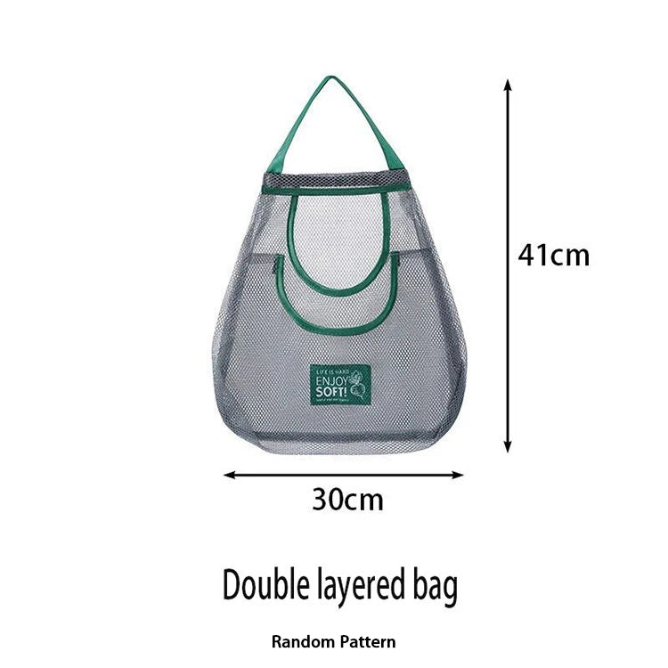 Reusable Hanging Mesh Storage Bag for Fruits & Vegetables
