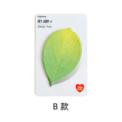 Leaf-Shaped Sticky Memo Notes